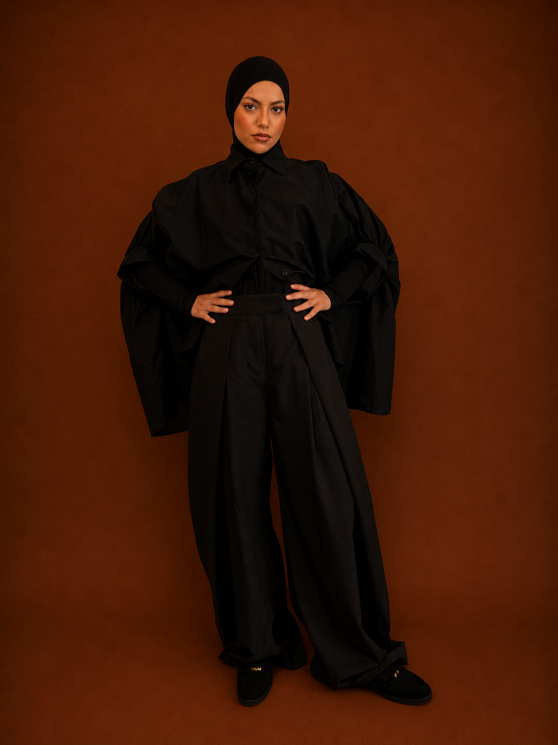 Pantalon Oversize Fluide Femme – Taille Haute Confort Premium