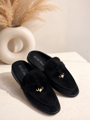 Mules Mocassins Élegance en Daim