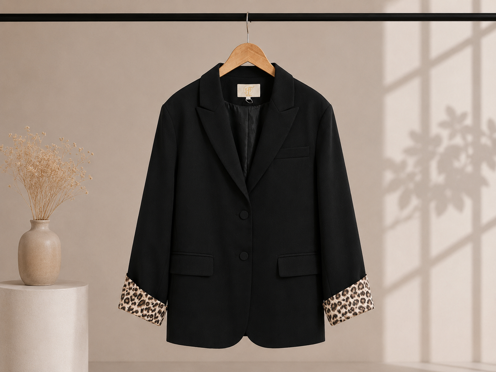 Blazer Oversize Léopard - Ligne Signature