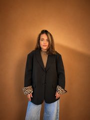 Blazer Oversize Léopard - Ligne Signature