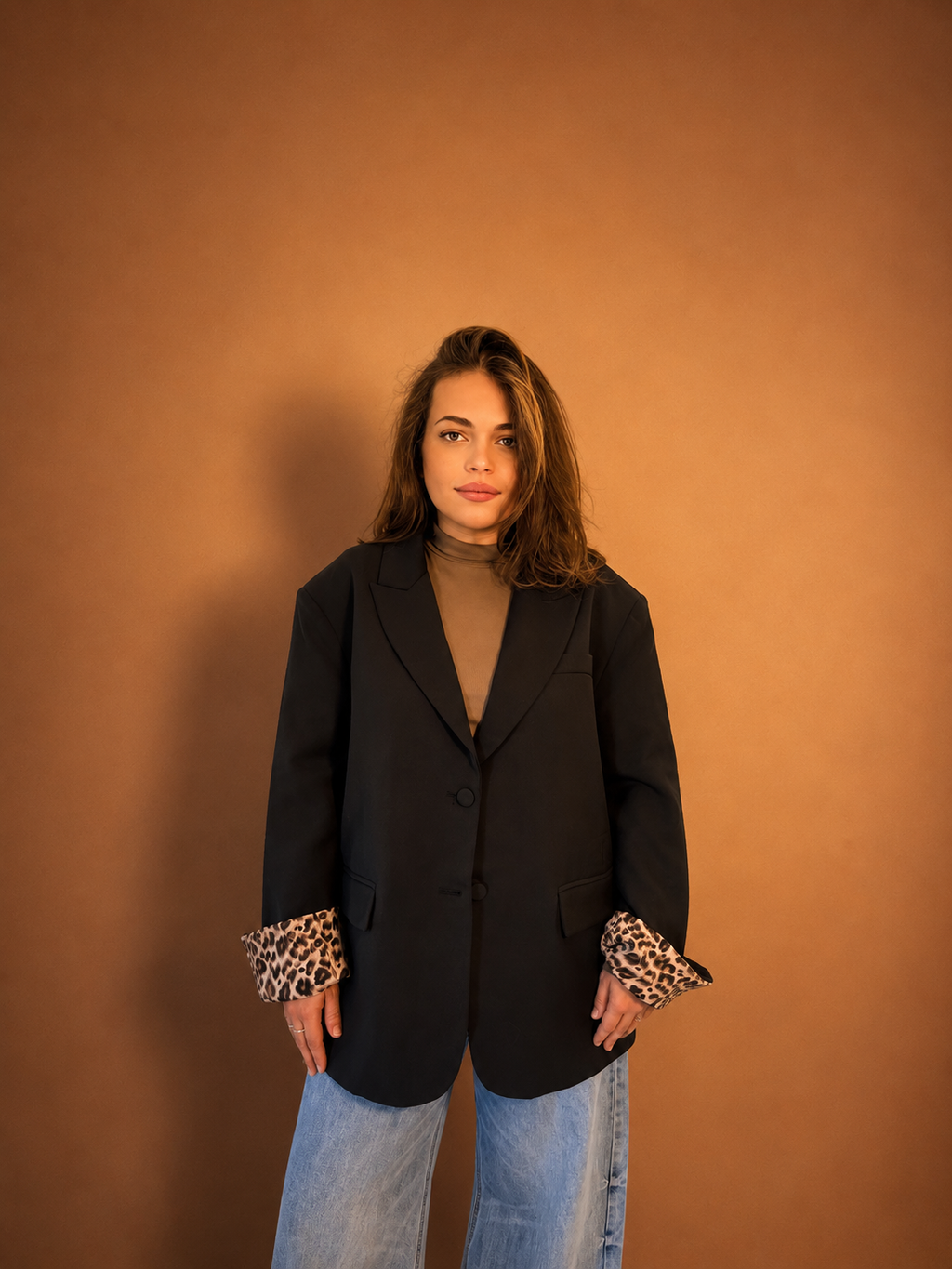 Blazer Oversize Léopard - Ligne Signature