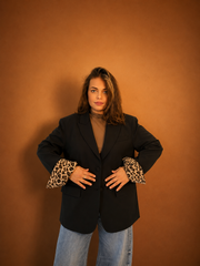 Blazer Oversize Léopard - Ligne Signature