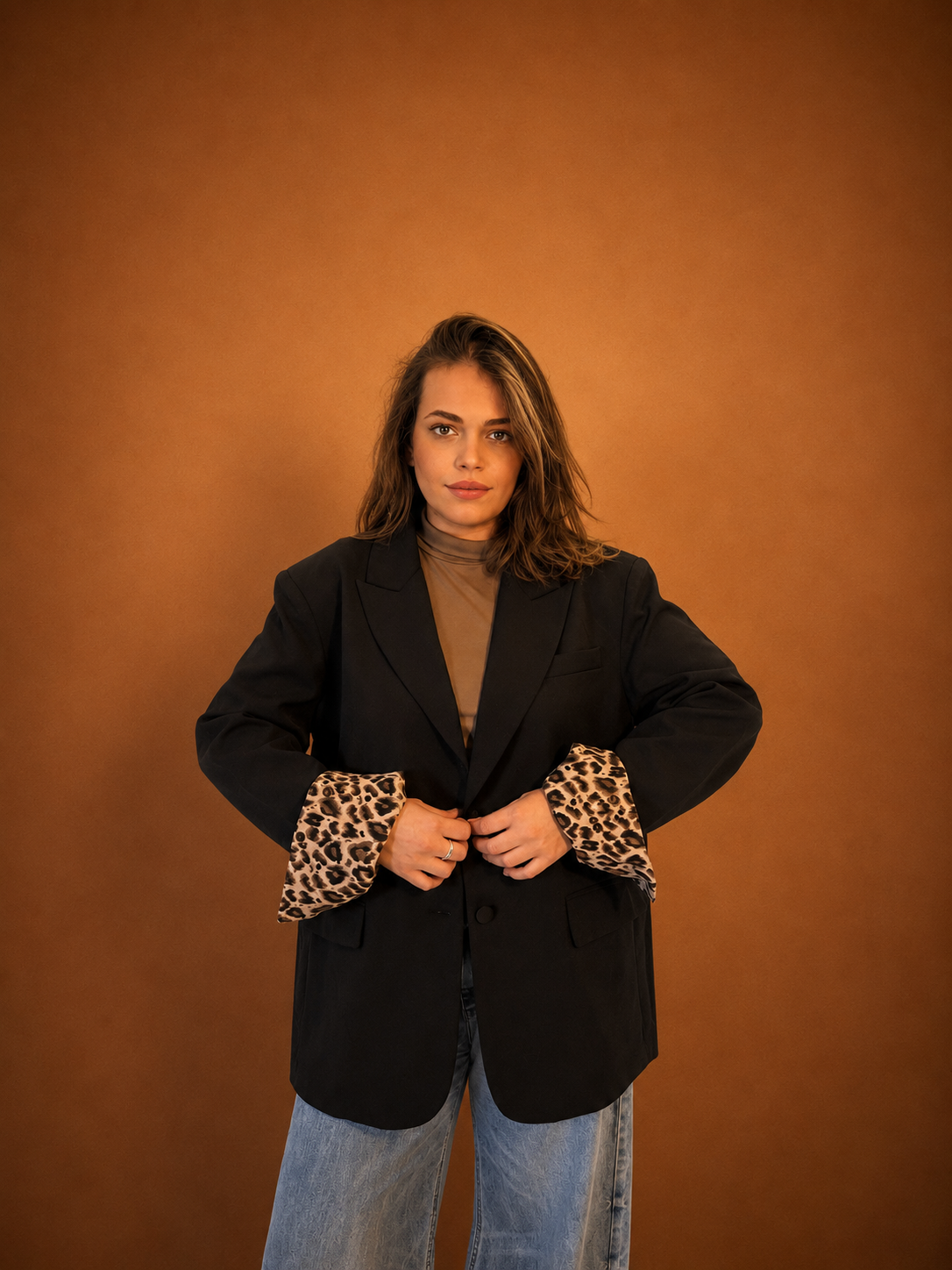 Blazer Oversize Léopard - Ligne Signature