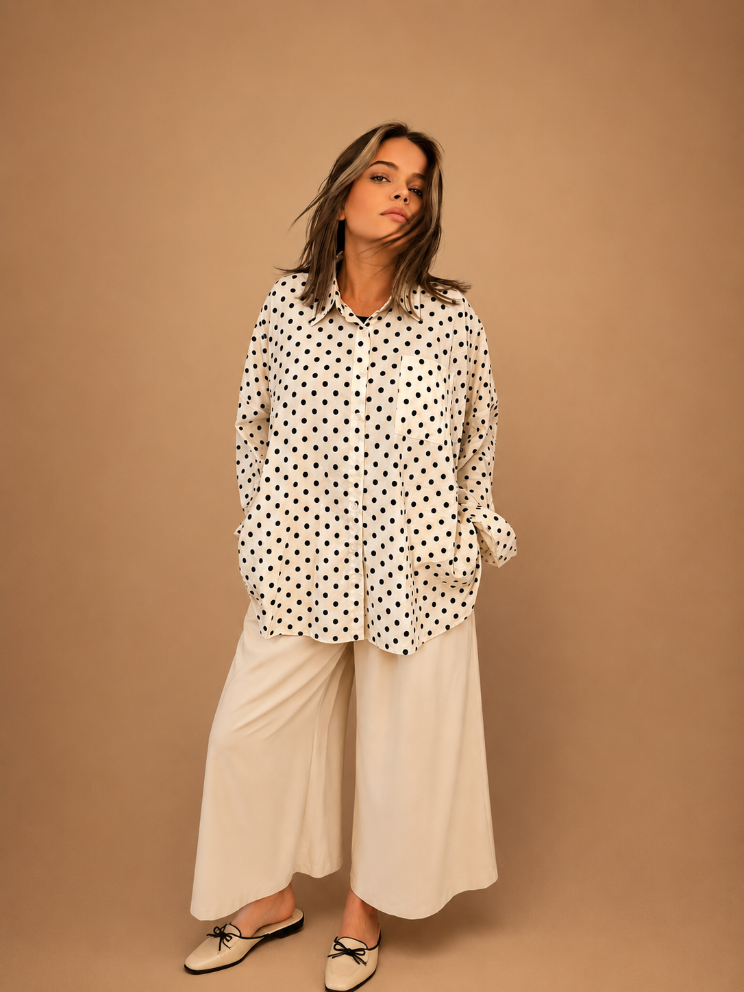 Chemise Petits Pois Oversize